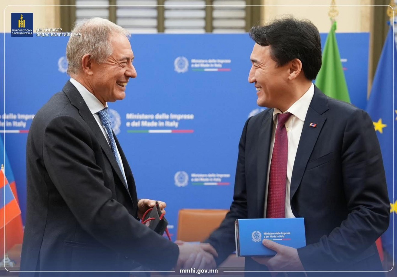 Монгол, Итали хоёр улс чухал ашигт малтмалын  чиглэлээр хамтын ажиллагааг хөгжүүлнэ