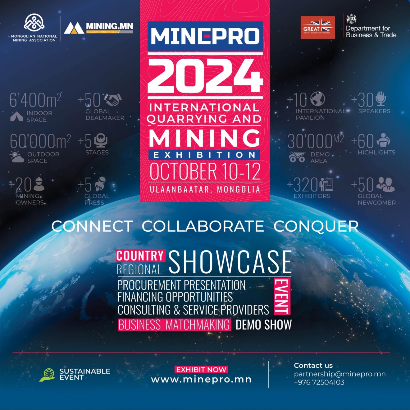 &quot;MinePro Mongolia 2024&quot; үзэсгэлэнгийн мэдээллийн түншээр Mining.mn ажиллаж байна